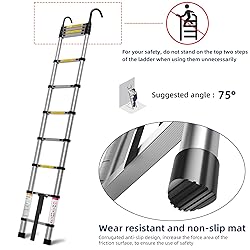 ZenAscend 10.5ft Telescoping Ladder, Multi-Purpose