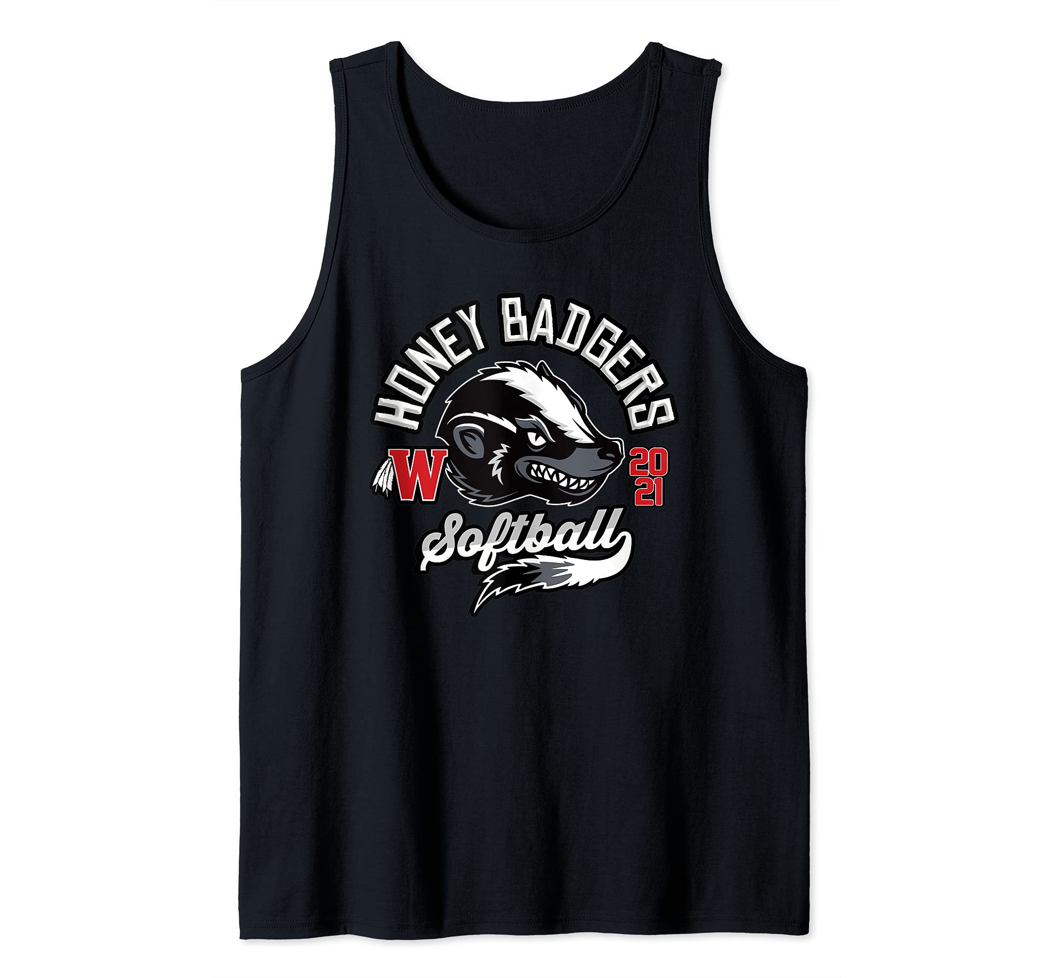 Honey Badger Softball Team Jersey Tank Top