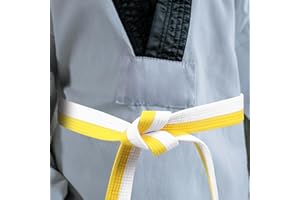 Baluue Taekwondo Belt 37.20 Inch Martial Art Karate Waistband Lightweight Comfortable Wrap for Judo Training and Martial Arts
