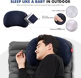 HIKENTURE Ultralight Inflatable Pillow Navy with Removable Cover view 4