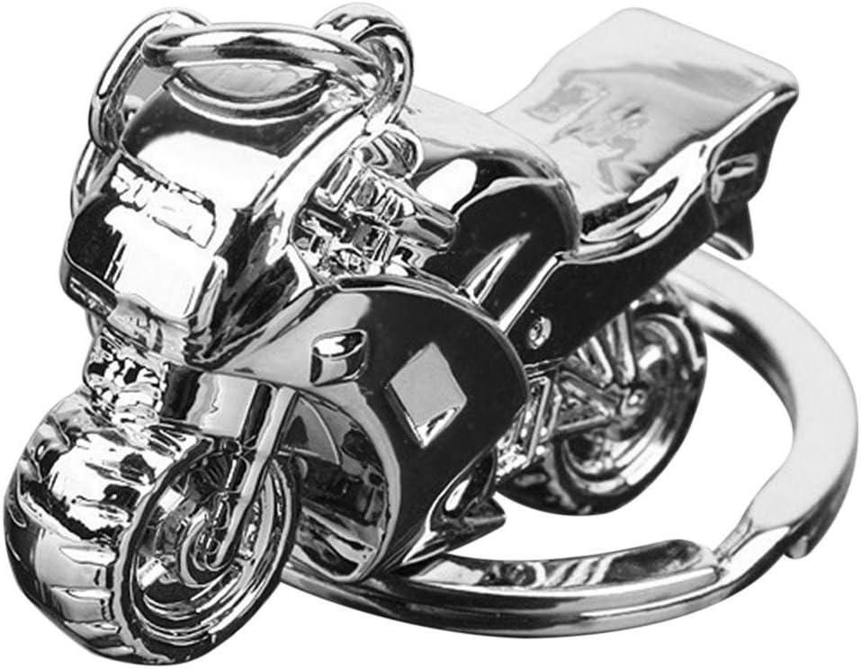 ahomi 3D Simulation Motorcycle Motorbike Model Metal Keychain Alloy Key Ring Gift