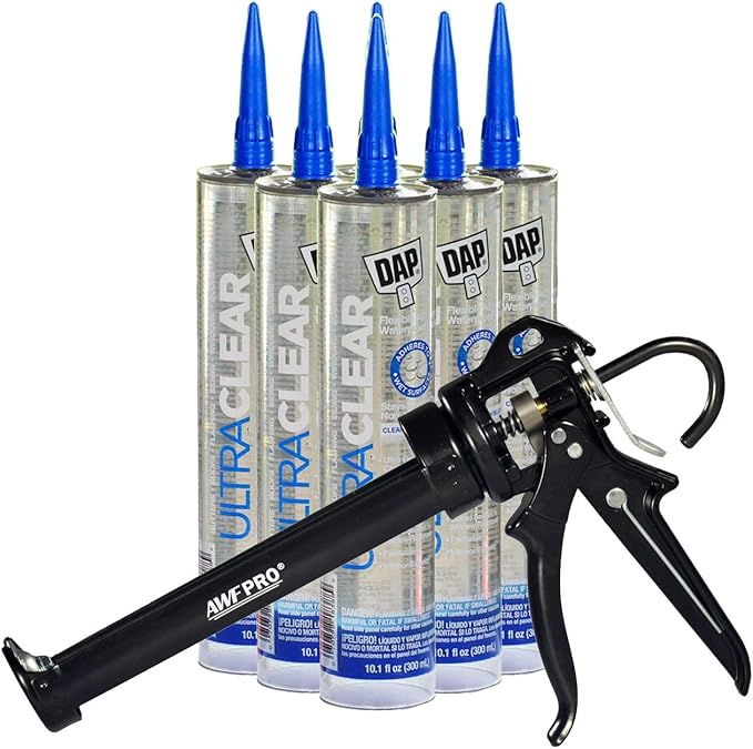 DAP Ultra Clear Waterproof Sealant All Purpose Clearer Than