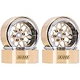 INJORA ModuWheel 1.3" Negative Offset Brass & Aluminum Beadlock Wheels for 1/18 1/24 RC Upgrade