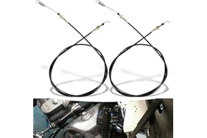SIXCOW 2Pcs 2-11082 Shifter Cable for Chuck Wagon CW-11 CW-265 CW-413, Trailmaster Trail Wagon TW400 TW11, BD300, Land Master LM400 LM650, UTV Go-Kart Shift Cables Parts and Accessories