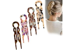 4 Pack Lialys Hair Pin for Women – Elegant Prestige Hair Accessories for Bun (A)