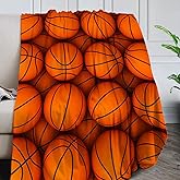 DUISE Basketball Blanket Gifts for Adults Kids, Christmas Birthday Valentine's Day Soccer Baseball Throw Blanket Super Soft Lightweight Flannel Fleece Blankets for Bed Couch Sofa