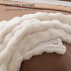 EVERGRACE Ultra Soft Luxury Fluffy Ridgeline Faux