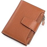 FALAN MULE Small Wallet for Women Leather Bifold Compact RFID Blocking Small Womens Wallet Purse