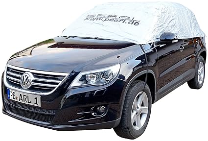 PEARL Auto Abdeckplane: Premium Auto-Halbgarage für Obere Mittelklasse Kombi 410 x 138 x 45 cm (Wetterfeste PKW Halbgaragen)