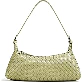 YLYYHH Shoulder Bags for Women, Woven Leather Crossbody Bag Small Purse Cute Hobo Tote Handbag Mini Clutch, Green