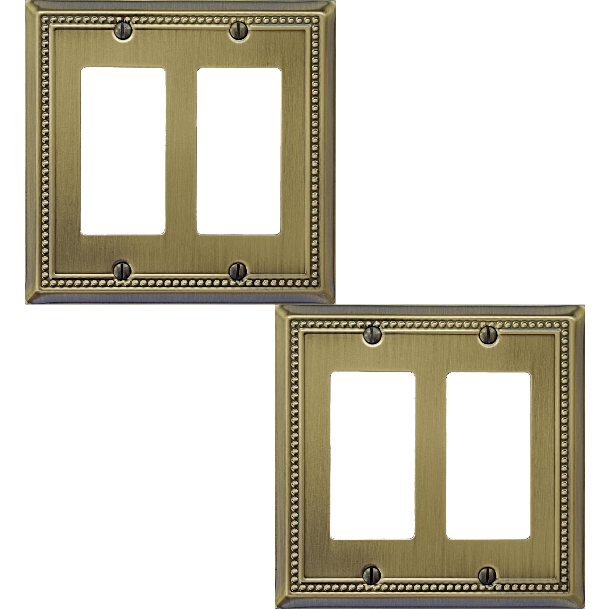 OKAWYC Double Decorator Light Switch Cover Belaire