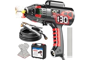 GZ GUOZHI Welding Machine Handheld, 110V 130Amp Portable ARC Welder Hand Held Welder Machine, Digital Display IGBT Inverter with Welding Tool Set and Toolbox