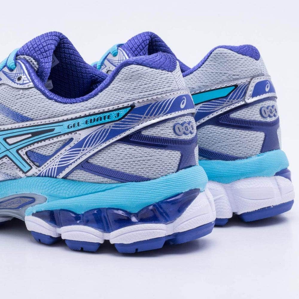 tênis asics gel evate 3 feminino prata e rosa