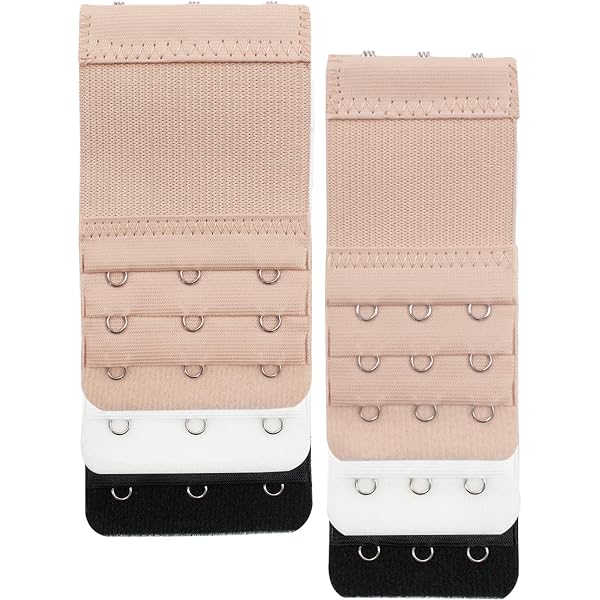 Lot De 3 Extensions De Soutien-gorge - 3 Rangées De Crochets - Élastique Confortable - Ajustement Parfait