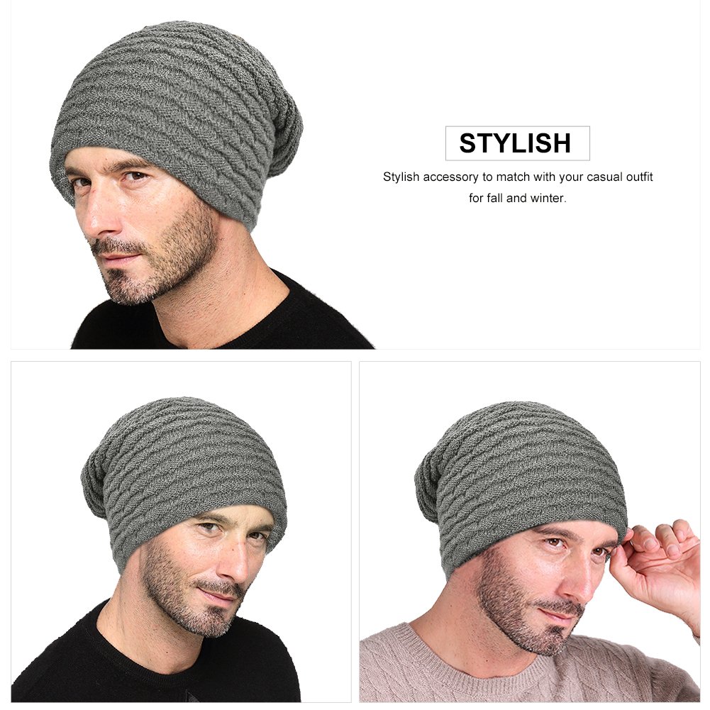 Vbiger Beanie Cappello in Maglia Cappelli Invernali Berretti in maglia Cappello Invernale Beanie Unisex Caldo Cappello per Sci/Bici/Moto