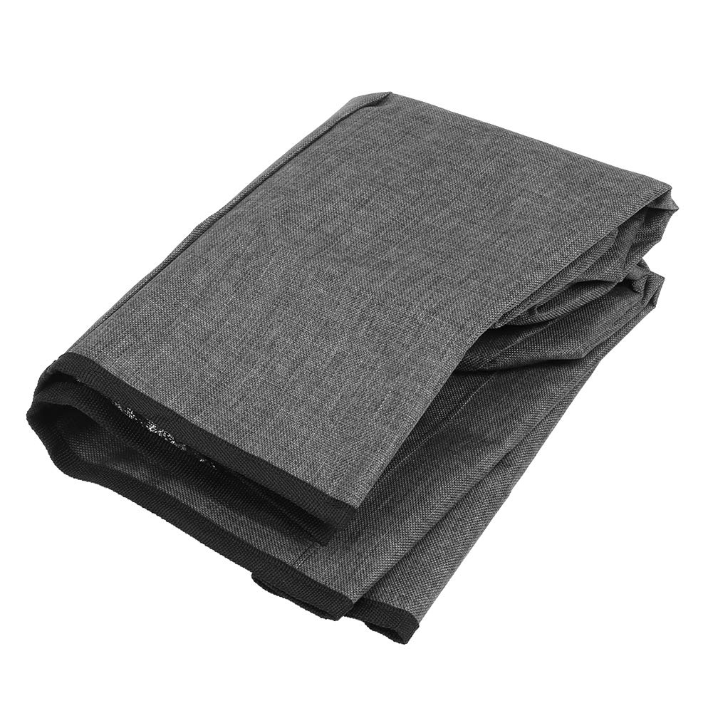 AMONIDA Round Pressure Cooker Dust Cover, With Pocket Cooker Cover, Household Electric Cooker Cover for Pressure Cooker Home Kitchen Pan Cover (Black, 38 x 38.7cm)