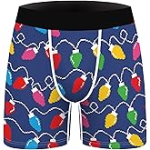 Ainuno Christmas Underwear for Men Hilarious Gag Gifts Funny Novelty Holiday Boxer Briefs No Fly