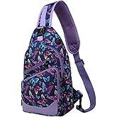 VASCHY Sling Bag for Men Women, One Strap Over the Shoulder Cross Body Backpack Chest Bag for Hiking/Travel/Outdoor