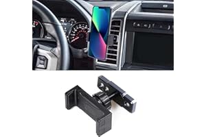 RERPRO Dash Cell Phone Mount Holder Compatible with 2021 2022 2023 2024 Ford F150 Interior Accessories Air Vent Smart Mobile Phone Stand Bracket, Clip