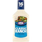 Kraft Dressing, Classic Ranch, 16 fl oz Bottle | No Artificial Colors or High-Fructose Corn Syrup, Zesty, Tangy Ranch Dressing, Great for Salads &amp; Dipping