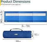Trail Outdoor Leisure Windbreak 4 Pole with Window 5m x 1.4m Blue view 7