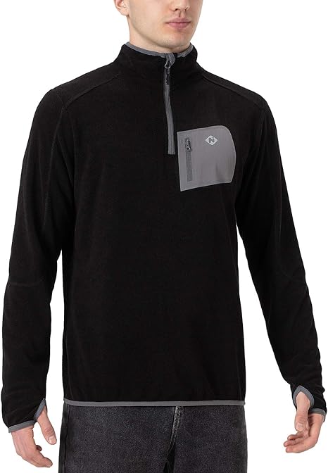 Amazon Naviskin メンズ ハーフジップ フリース アウトドア シャツ 保温 防寒 ゴルフ 登山 スポーツシャツ シャツ 通販