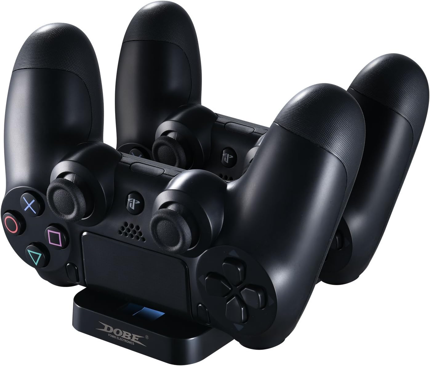 Dobe Dualshock Charging Station For Ps4 Ps5 Slim Controller Charger Dock With Modern Design Led Indicator And Usb Cable Amazon Co Uk Pc Video Games