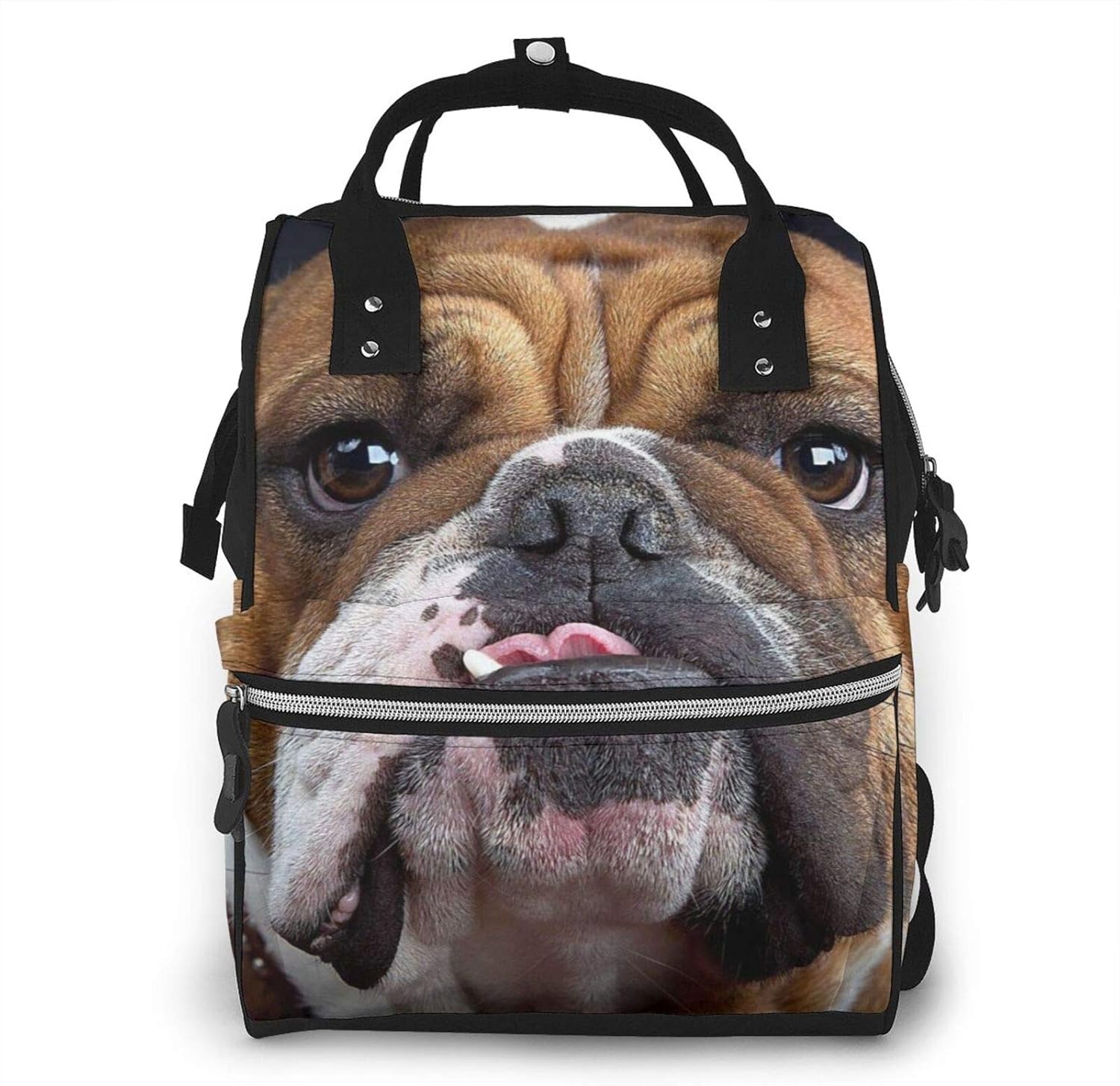 Risating Mumien-Rucksack – Bulldogge Baby Wickeltaschen große Kapazität