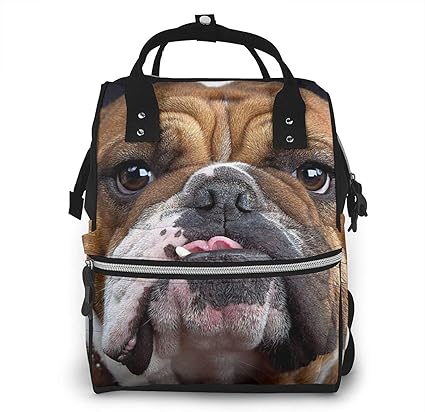 Risating Mumien-Rucksack – Bulldogge Baby Wickeltaschen große Kapazität