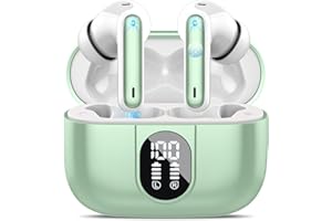 Csasan Translation Earbuds, 3-in-1 Buletooth 5.3 Ai Translator Earbuds Real Time with 5 Translation Modes/164 Languages/No Subscription Required, 48H Headphones Translator, Green