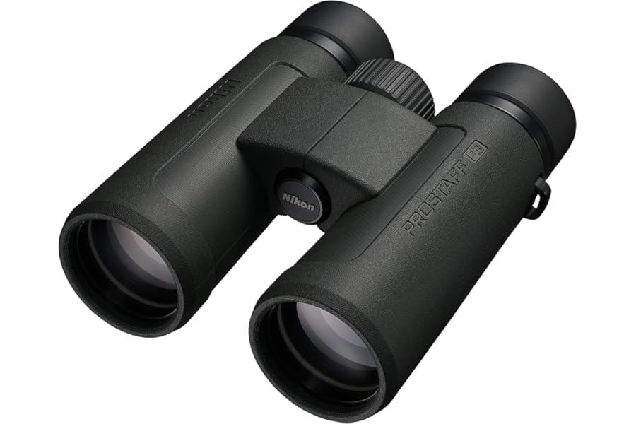 Nikon PROSTAFF P3 8x42 Binocular | Waterproof, fogproof, rubber-armored Full-Size Binocular, wide field of view & long eye relief | Official Nikon USA Model