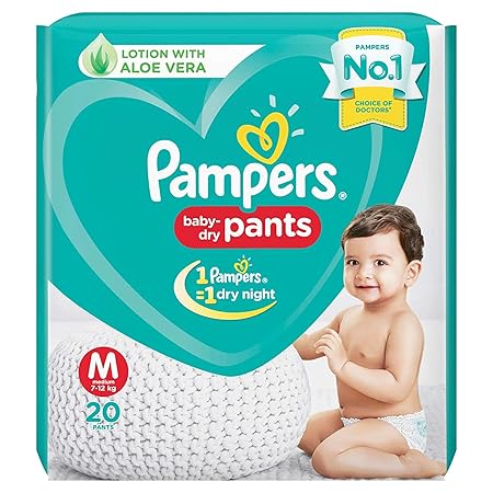 Pampers New Diapers Pants, Medium, 20 Count