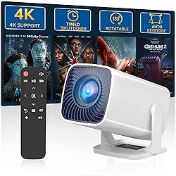 Mini Projector, Portable Outdoor Projector 4K