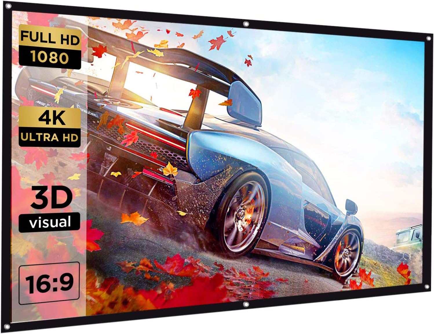 RANWAR 120 inch Projector Screen 8 Feet x 6 Feet 403