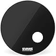 Evans EQ3 Resonant Black Bass Drum Head, 20 Inch