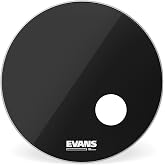 Evans EQ3 Resonant Black Bass Drum Head, 22 Inch | Evans EQ3 resonant bass heads deliver focused low end, controlled sustain, rich tone and stage-ready kick drum performance.
