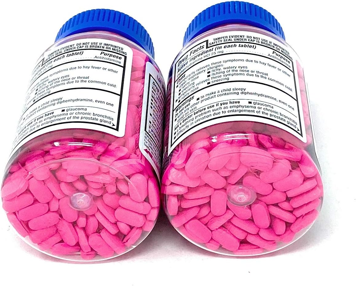Kirkland Signature Allergy Medicine Diphenhydramine 25 Mg 600 Count (Pack of 2): Health & Personal Care