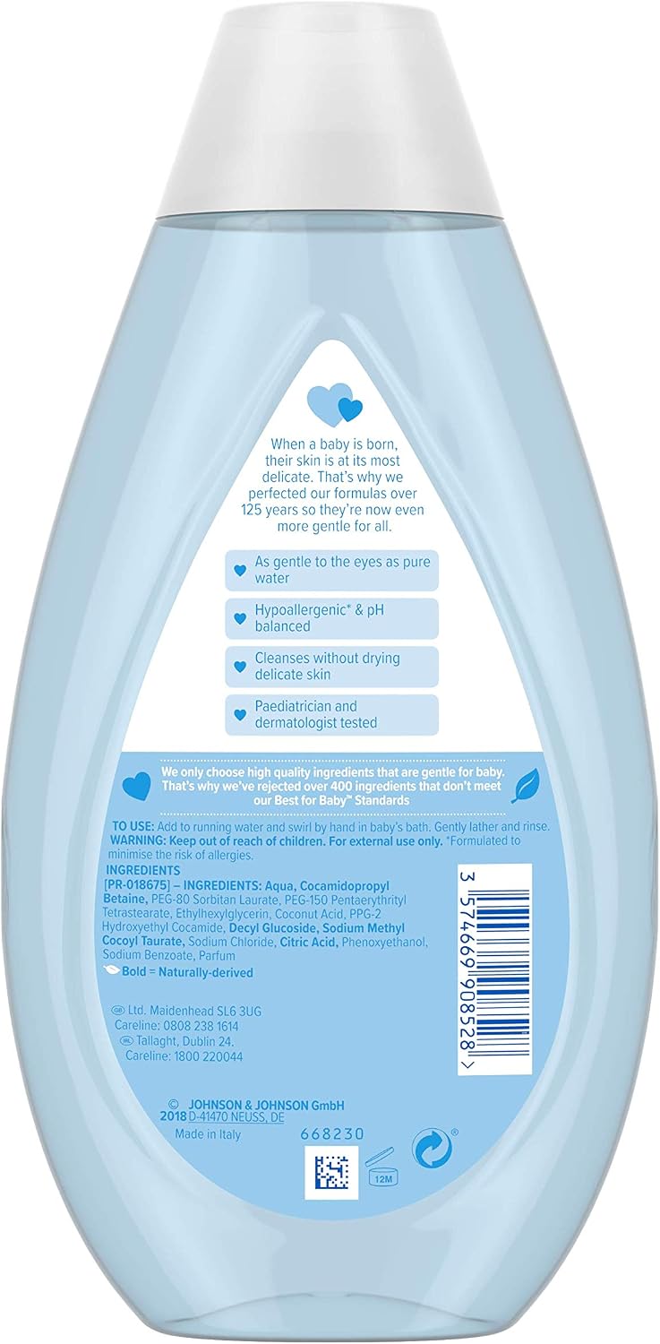 JOHNSON'S Baby Bath Multipack - Gentle and Mild for Delicate Skin and Everyday Use - pH Balanced for Delicate Skin - 3 x 500 ml - Image 4