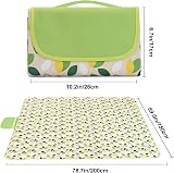 Newthinking Picnic Blanket 200x150CM Waterproof Sand Proof Green view 3