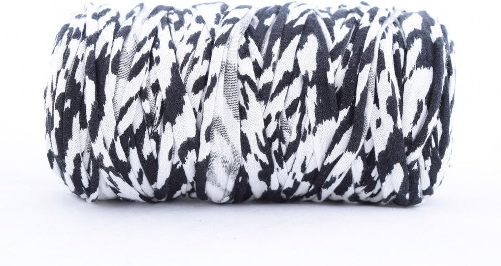T-Shirt Yarn Bulky Fettuccini Zpagetti Style Elastic Strong Cloth T Shirt Trapillo Yarn Ball for Knitting Sewing Crocheting Bags Bowls DIY Handicraft and Home décor Projects Yarn#16