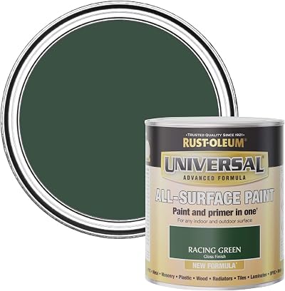 Rust-Oleum Universal Gloss Racing Green 750ml Paint Wood Metal Plastic Interior