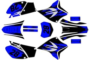 Kalair GFX Graphics Kit for Yamaha TTR 230 (2005+) FACTORY Series Blue-shift 09 Mil - Dirt pit bike motorcycle stickers, dirt