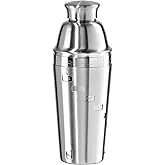 OGGI Dial A Drink Cocktail Shaker - Stainless Steel, 15 Recipes, Built in Strainer, 34 oz - The Original and Only Dial A Drink - Ideal Home Bar Drink Mixer, Bartender Kit, Essential Bar Accessories