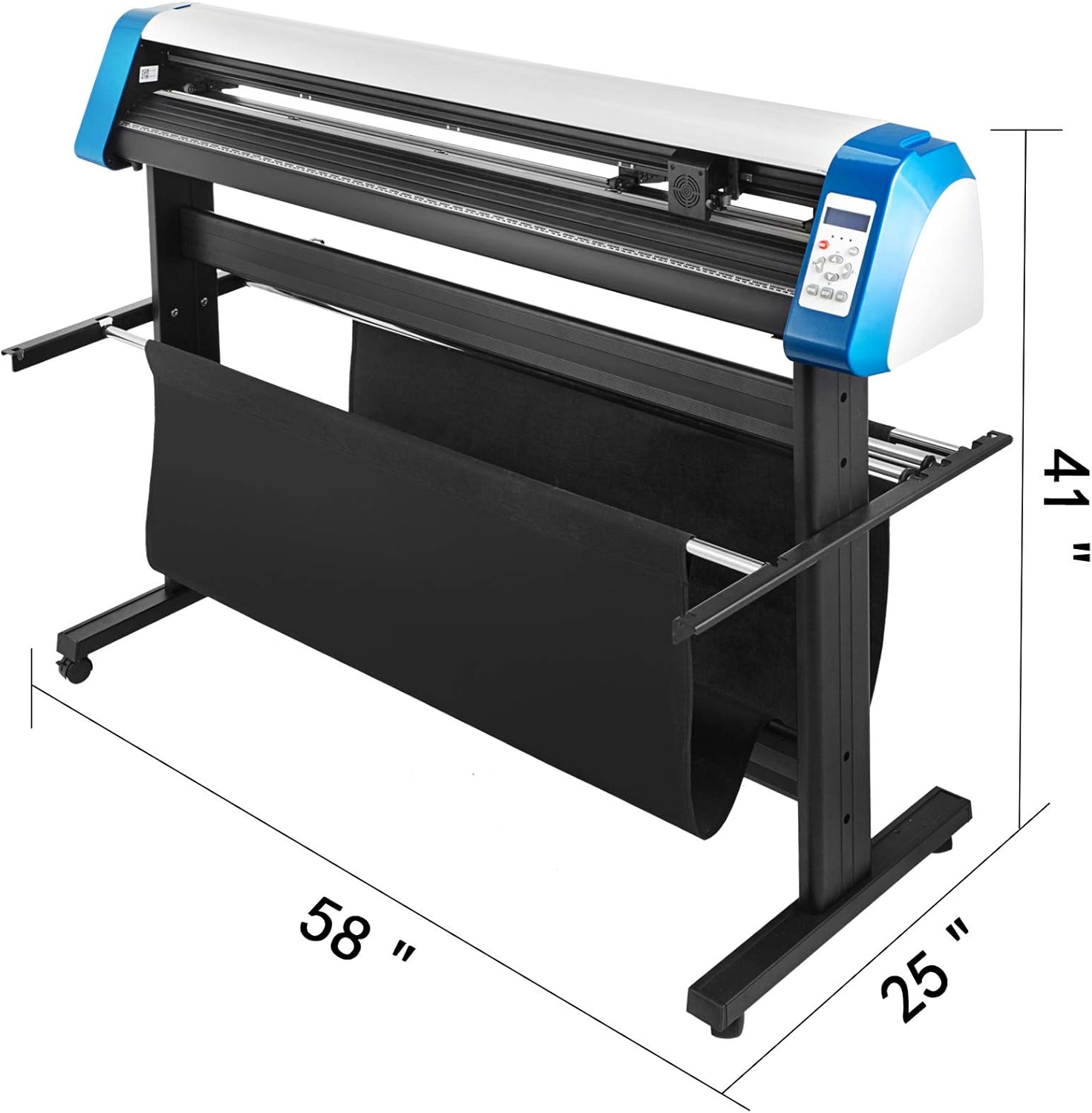 VEVOR Vinyl Cutter 53 Inch Vinyl Cutter Machine Semi-Automatic DIY Vinyl Printer Cutter Machine Manual Positioning Sign Cutting with Floor Stand Signmaster Software: Electronics