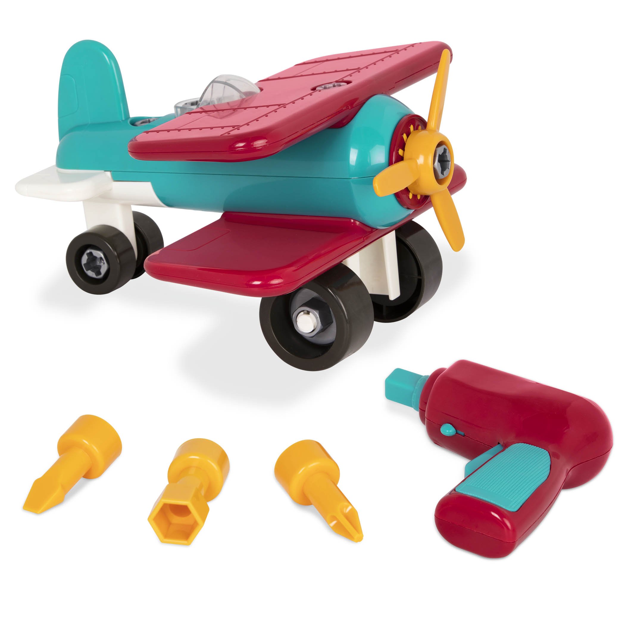 Battat TakeApart Airplane Toy vehicle assembly playset with