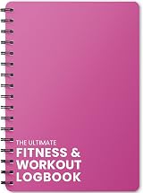 UniBrands Ultimate Gym Workout Log Book XL A5 Pink 100 Pages Fitness Journal