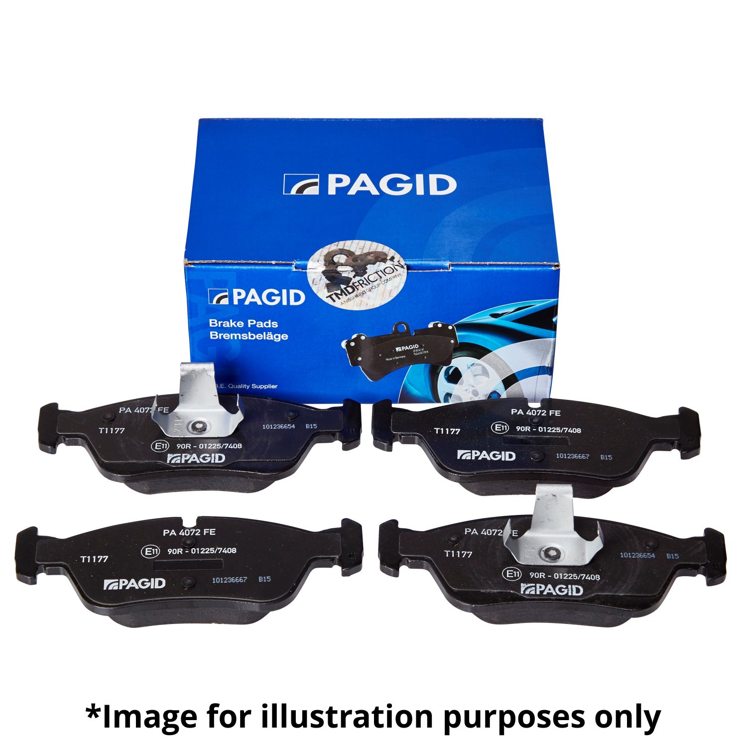 Pagid T1163 Front Right Left Brake Pads Set Teves ATE System With