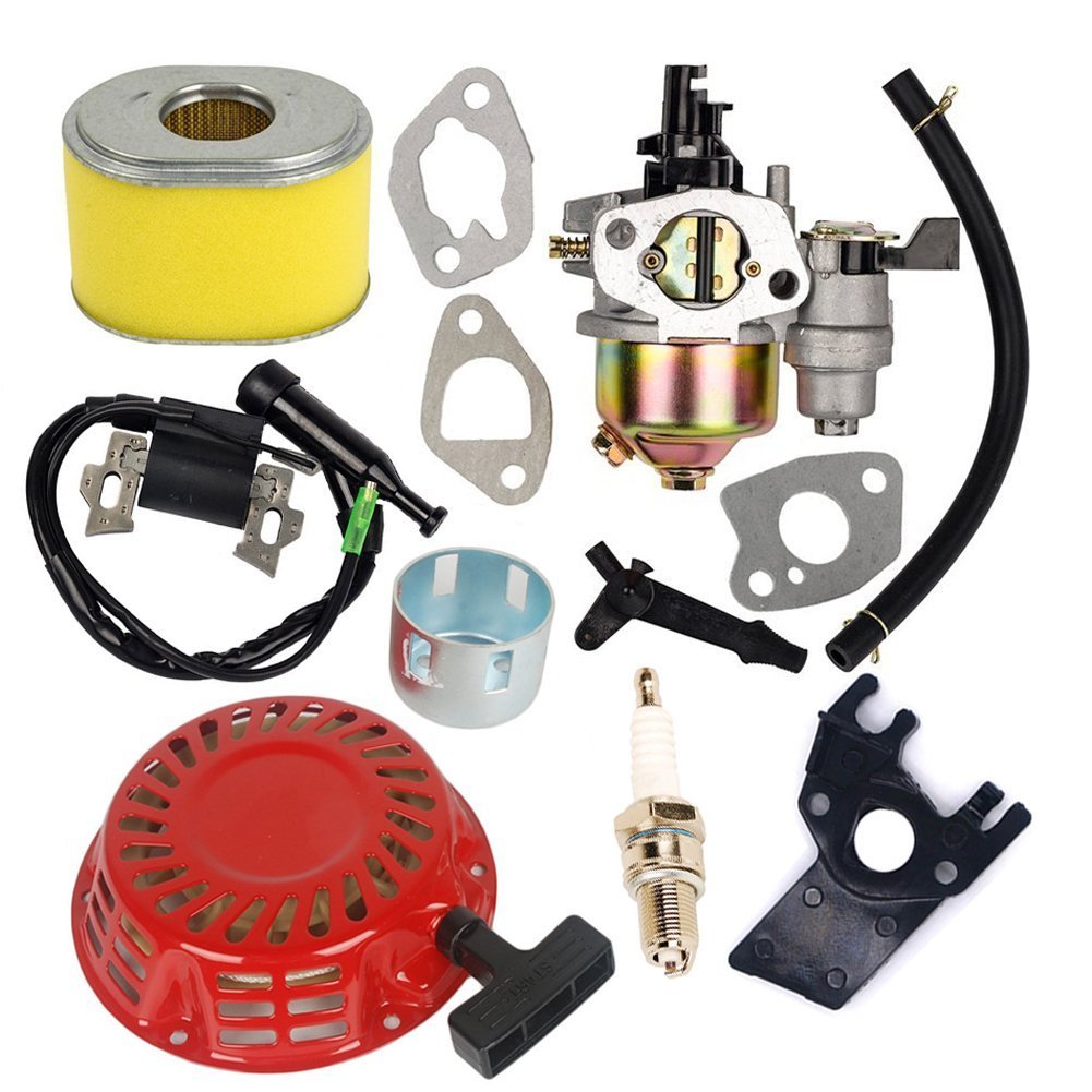 OxoxO Carburetor With Air Filter Ignition Coil Recoil Starter Compatible with Gx140 Gx160 Gx200 5.5HP 6.5HP Engine 17210-ZE1-822