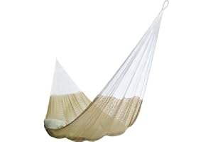 Handmade Hammocks - Hammocks Rada Handmade Yucatan Hammock - Artisan Crafted in Central America - Natural, Fits Most 12.5 Ft. - 13 Ft. Stands - Carries Up to 550 Lbs for Two