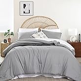 weigelia Queen Comforter Set Boho Bed Comforter Set 7 Pieces Grey Comforter Queen Size Soft All Season Microfiber Comforter with Fitted Sheets, Flat Sheets, Pillow Shams, and Pillowcases